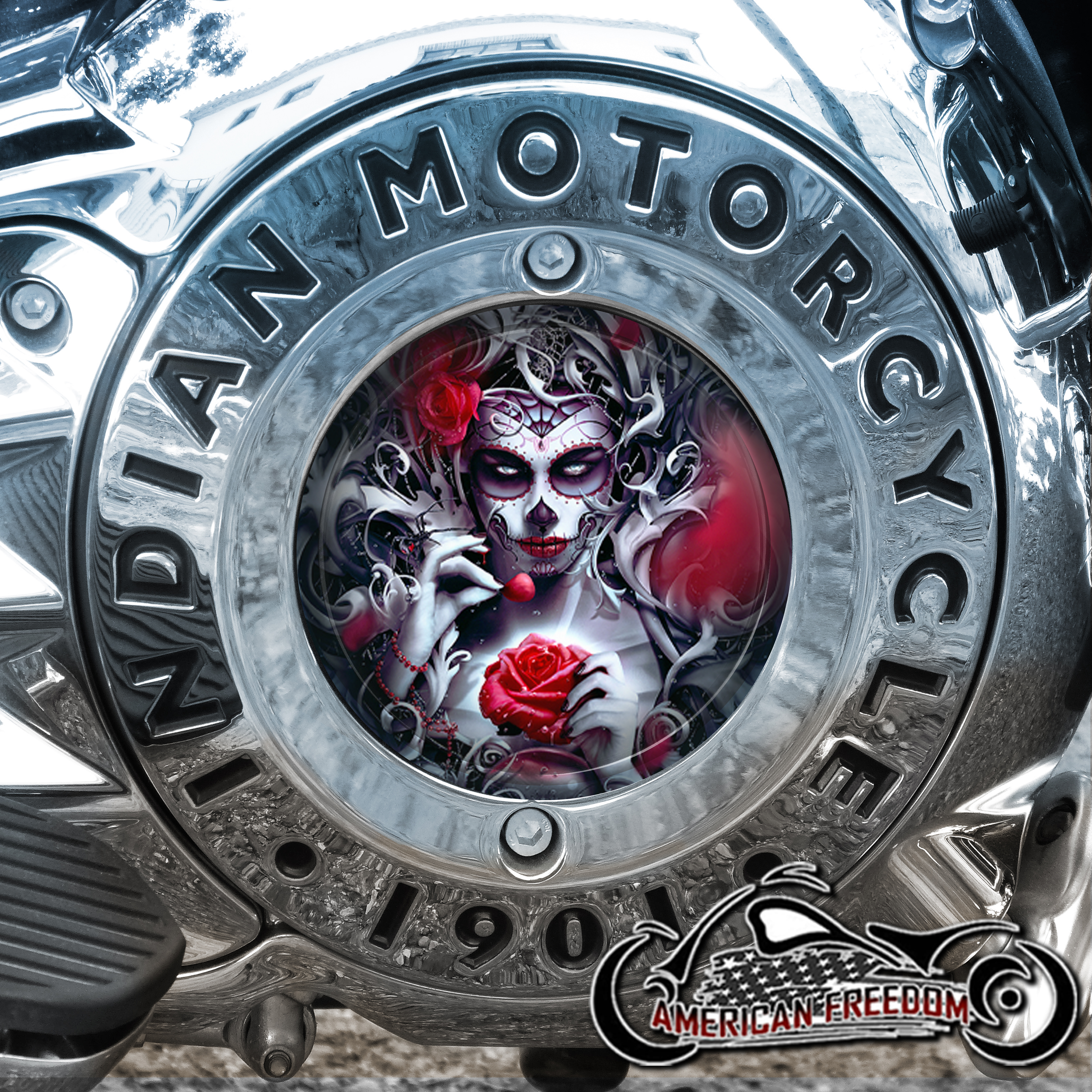 Indian Motorcycles Thunder Stroke Derby Insert - Rose Queen